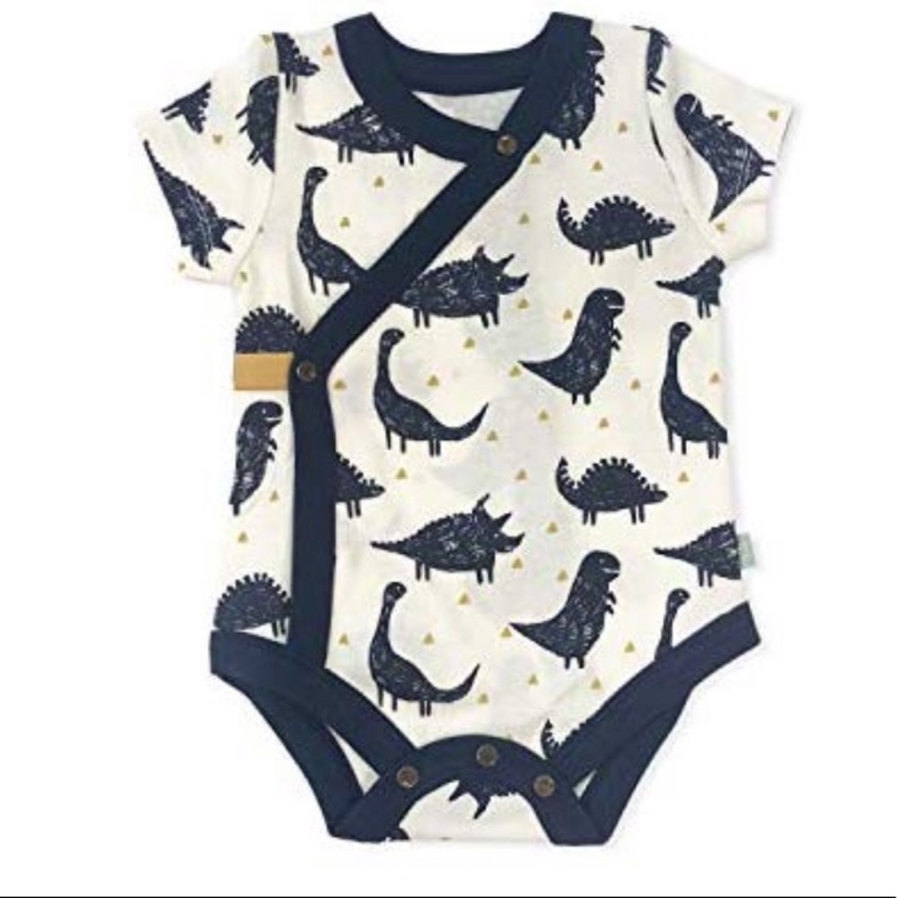 Finn & Emma - Dino Shortsleeve Onesie